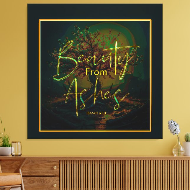 Lienzo Scripture Pictures 06-01 (Insitu (Sala de estar))