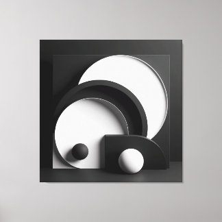 Lienzo Sculpted Harmony of Shadowed Forms