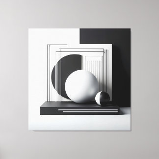 Lienzo Sculptural Dialogue in Contrast