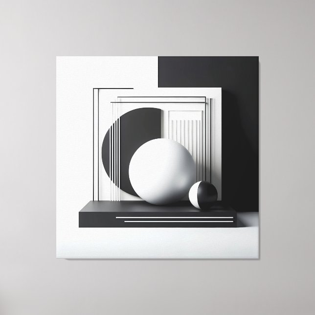 Lienzo Sculptural Dialogue in Contrast (Anverso)