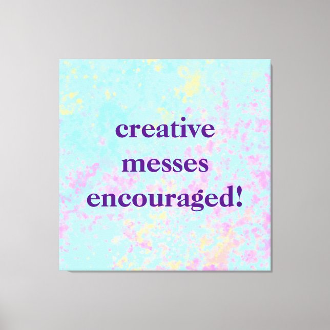 Lienzo "¡Se anima a las máscaras creativas!" Pastel Paint (Anverso)