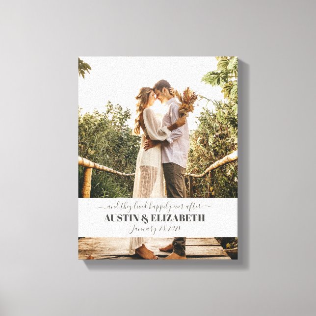 Lienzo Se casaron y vivieron felices para siempre señalig (Anverso)