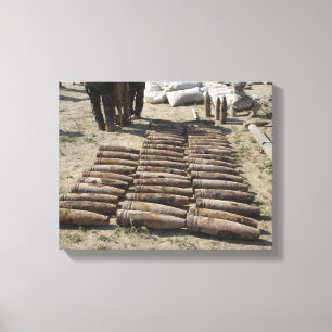 Lienzo Se identifican e inventarian artefactos explosivos