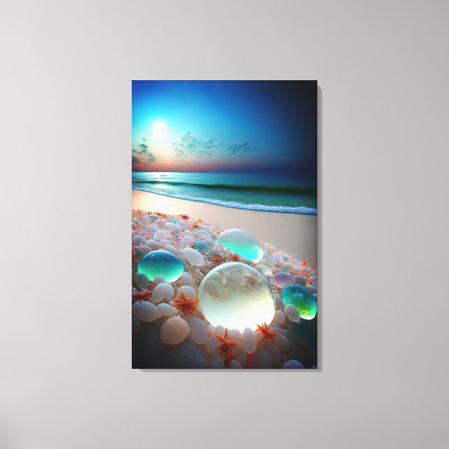 Lienzo Sea Glass Beach Canvas Print (Anverso)