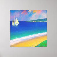 Sea Scape 09 "Yate in the bay"