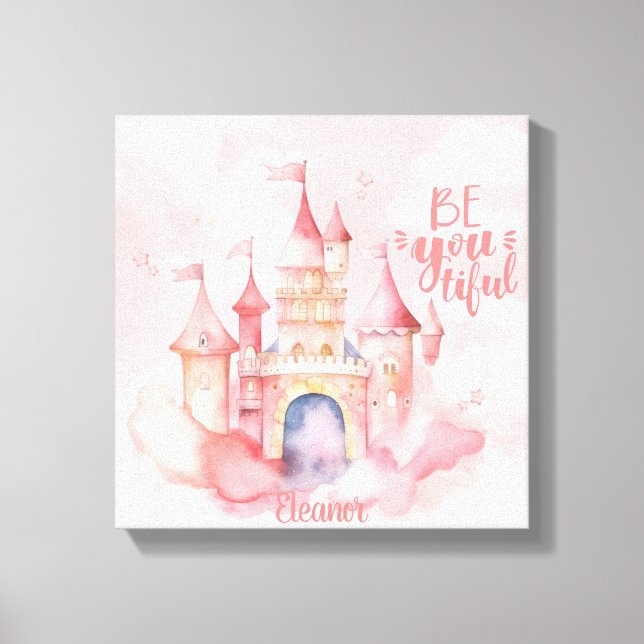 Lienzo Sea usted un Personalizable tierno (Anverso)