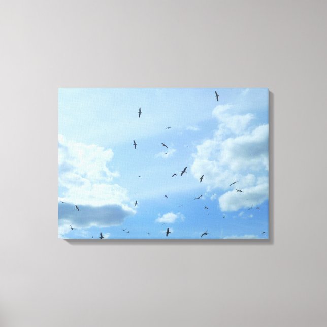 Lienzo Seagull Sky (Anverso)
