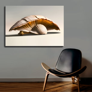 Lienzo Seashell Mushroom Canvas Wall Art