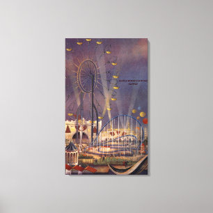 Lienzo Seattle, poster de la feria de mundo
