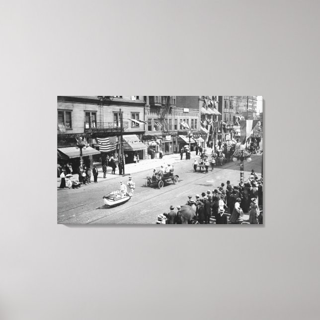 Lienzo Seattle, WA 4 de julio desfile en Seneca (Anverso)