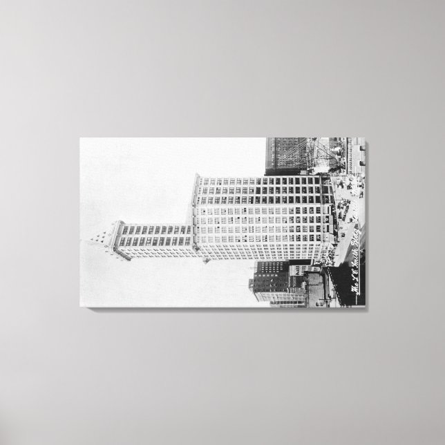 Lienzo Seattle, WA - Edificio de la Torre Smith (Anverso)