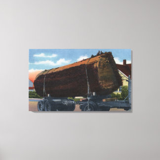 Lienzo Seattle, Washington Giant Log en ruta a Mill