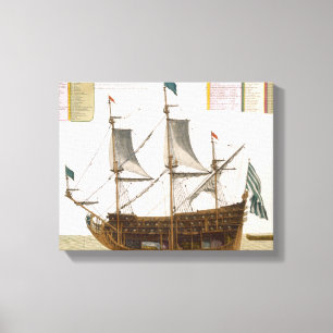 Lienzo Sección a través de una nave de primer orden