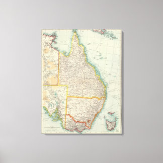 Lienzo Sección oriental de Australia