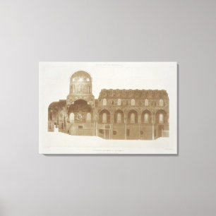 Lienzo Sección transversal de la Capilla Palatina, Palerm