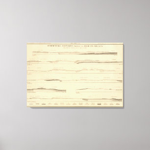 Lienzo Secciones de la estructura a través de las altas