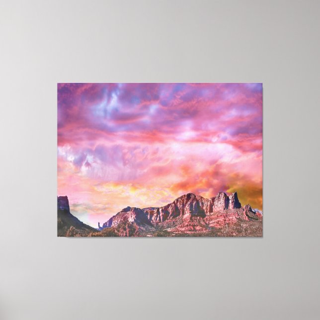 Lienzo SEDONA ARIZONA Red Rock Sunset (Anverso)