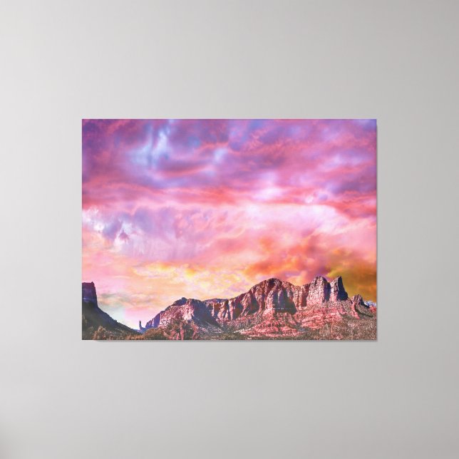 Lienzo SEDONA ARIZONA Red Rock Sunset (Anverso)