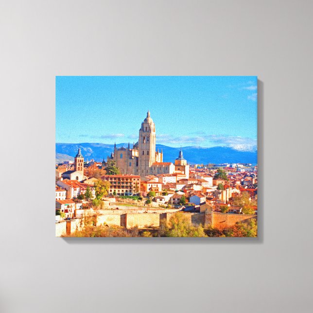 Lienzo Segovia, España (Anverso)