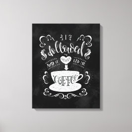 Lienzo Seguí mi corazón y me llevó a café