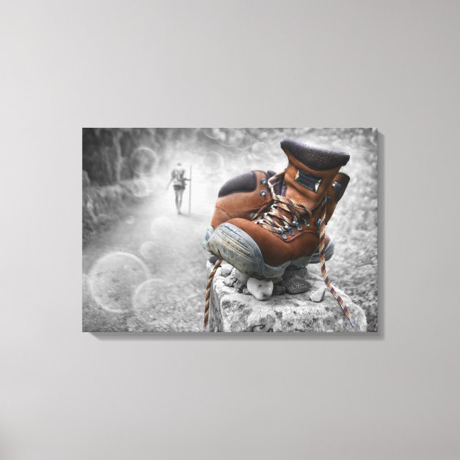 Lienzo Seguir caminando (Anverso)