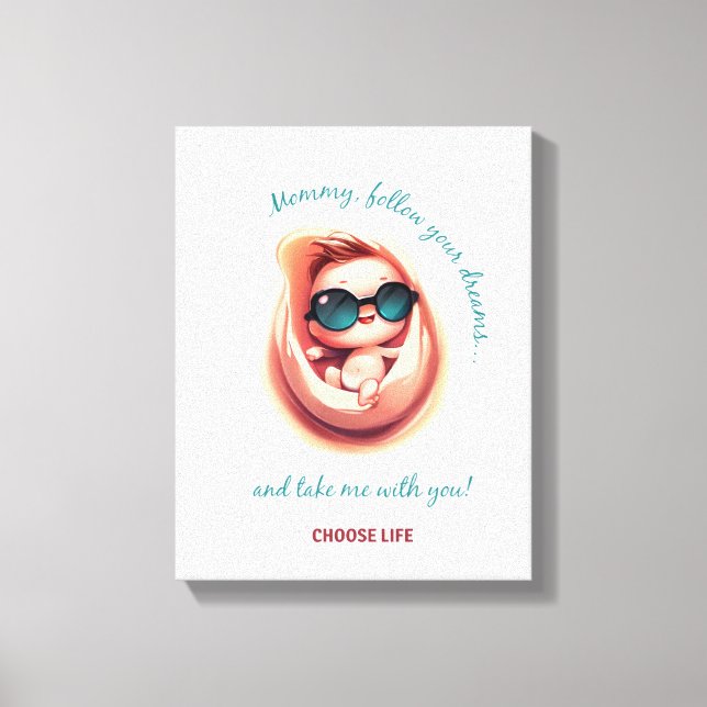 Lienzo Seguir tus sueños (Anverso)