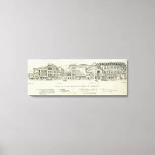 Lienzo Segunda misión y mercado del lado occidental