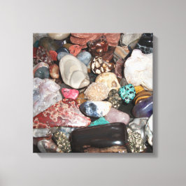 Lienzo Selección de rocas pulidas