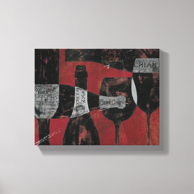 Lienzo Selección de vino (Anverso)