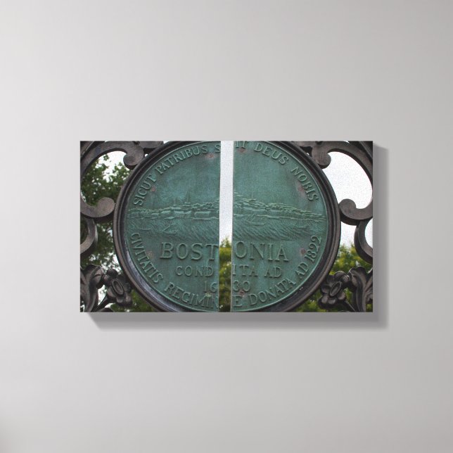 Lienzo Sello de Boston (Anverso)