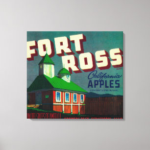 Lienzo Sello de velocidad de Apple de Fort Ross Sebastopo