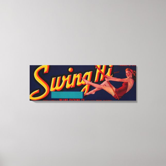 Lienzo Sello Swing Hi PeachFresno, CA (Anverso)