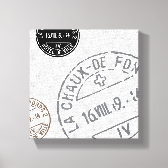 Lienzo Sellos de época... lona estirada (Anverso)