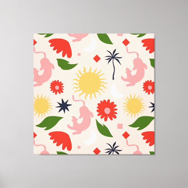 Lienzo Selva celeste (Anverso)