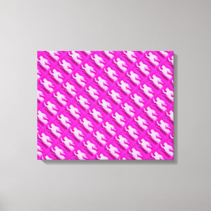 Lienzo señalar sirenas rosadas