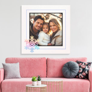 Lienzo Sencillo copo de nieve