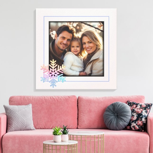 Lienzo Sencillo copo de nieve (Insitu (Sala de estar))