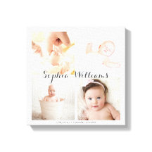 Sencillo, moderno Personalizado 4 Collage de guard