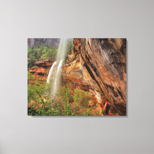 Lienzo Senderismo en el Emerald Pools Trail en Zion Natio