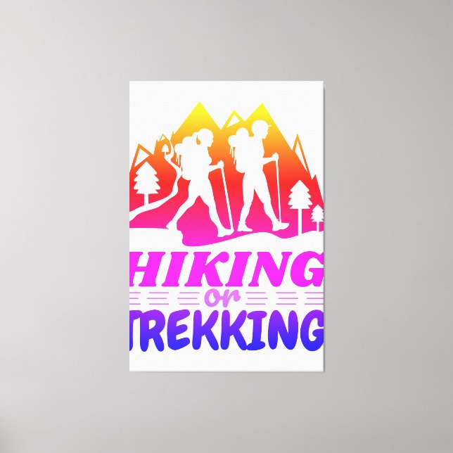 Lienzo Senderismo o senderismo (Anverso)