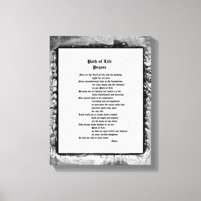 Lienzo Sendero de la plegaria de la vida (Anverso)