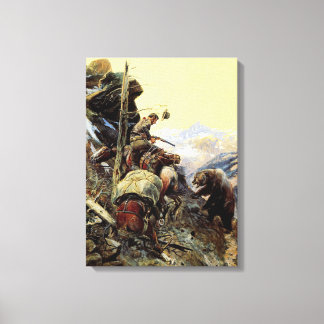 Lienzo Sendero disputado por Charles M. Russell