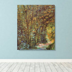 Lienzo Sendero en el bosque de Vincent van Gogh