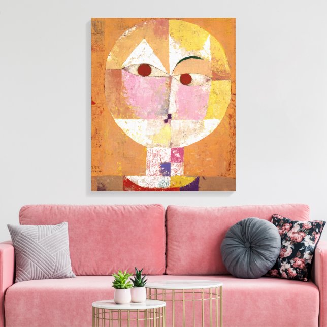 Lienzo Senecio | Paul Klee | (Insitu (Sala de estar))