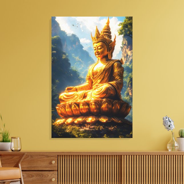 Lienzo Señor Buda de la Tierra Dorada (Insitu (Sala de estar))