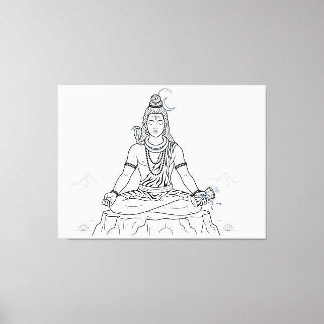Lienzo Señor Shiva (Anverso)