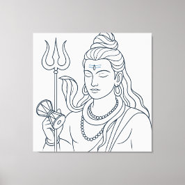 Lienzo Señor Shiva