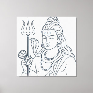 Lienzo Señor Shiva