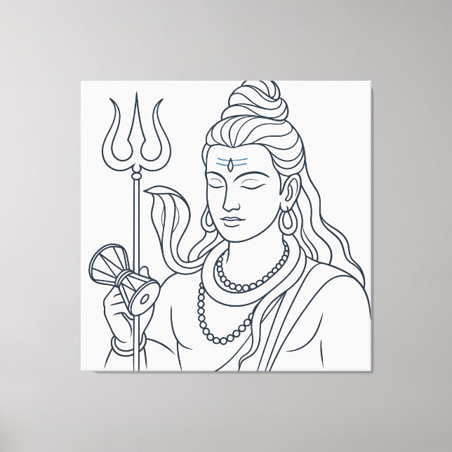 Lienzo Señor Shiva (Anverso)