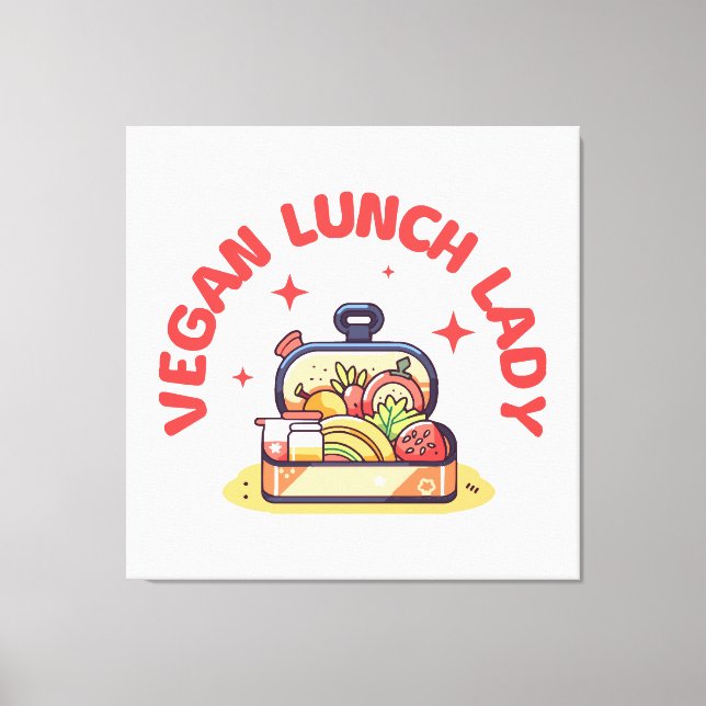 LIENZO SEÑORA ALMUERZO VEGANO (Anverso)